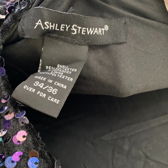 NWT Ashley Stewart Sequined Long Sleeve Dress Size 34/36 - Picture 8 of 8